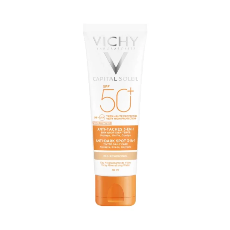 VICHY CAPITAL SOLEIL 3-σε-1 Αντιηλιακή Προσώπου SPF 50+ κατά των Κηλίδων με Χρώμα - 50ml