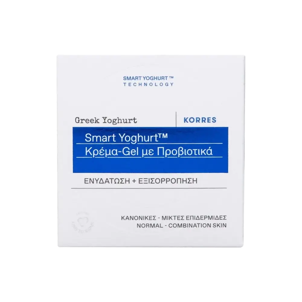 KORRES-SMART-YOGHURT-GEL-CREAM-50ML KORRES Smart Yoghurt Κρέμα-Gel Ενυδάτωσης με Προβιοτικά για Κανονικές / Μικτές Επιδερμίδες - 40ml