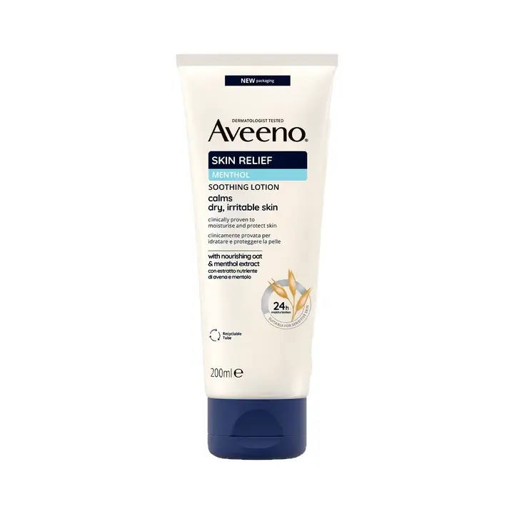 AVEENO-SKIN-RELIEF-SOOTHING-LOTION-MENTHOL-200ML AVEENO Skin Relief Menthol Soothing Lotion - 200ml - Image 1