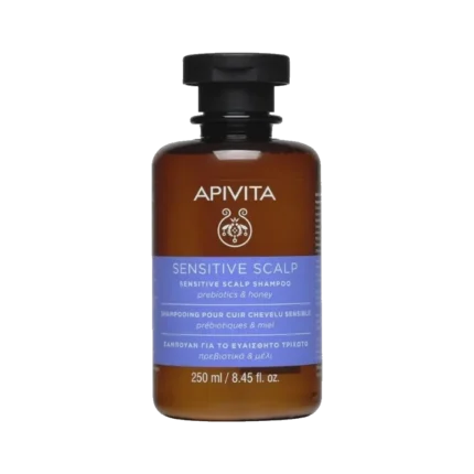 APIVITA Sensitive Scalp Σαμπουάν Για Ευαίσθητο Τριχωτό Με Προβιοτικά Και Μέλι - 250 ml
