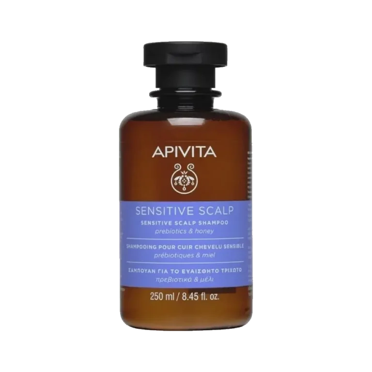 APIVITA Sensitive Scalp Σαμπουάν Για Ευαίσθητο Τριχωτό Με Προβιοτικά Και Μέλι - 250 ml
