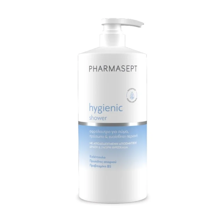 PHARMASEPT HYGIENIC SHOWER ΑΦΡΟΛΟΥΤΡΟ ΓΙΑ ΠΡΟΣΩΠΟ ΣΩΜΑ ΕΥΑΙΣΘΗΤΗ ΠΕΡΙΟΧΗ 1LIT