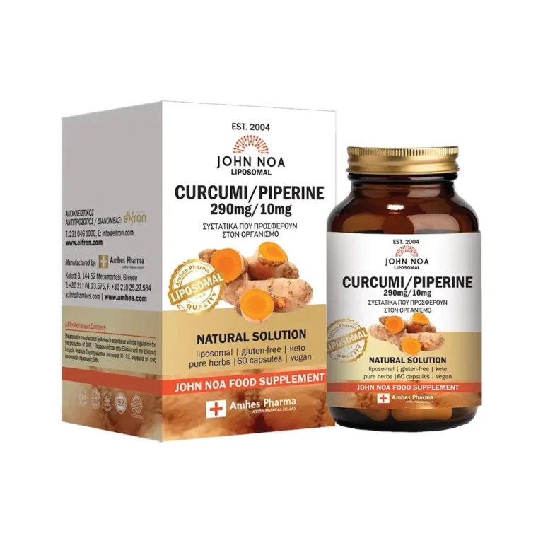 JOHN NOA SUPERHERBS Curcumi 250mg & Piperine 10mg - 60 κάψουλες