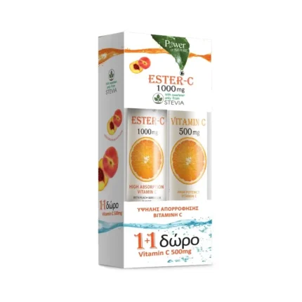 POWER OF NATURE ESTER-C 1000MG + VITAMIN C 500MG 1+1 ΔΩΡΟ