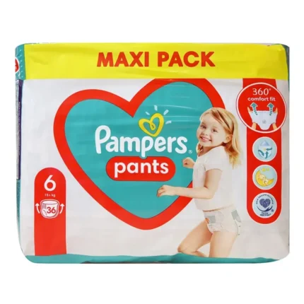 PAMPERS PANTS ΠΑΝΕΣ ΒΡΑΚΑΚΙ ΝΟ 6 36 ΤΕΜΑΧΙΑ MAXI PACK