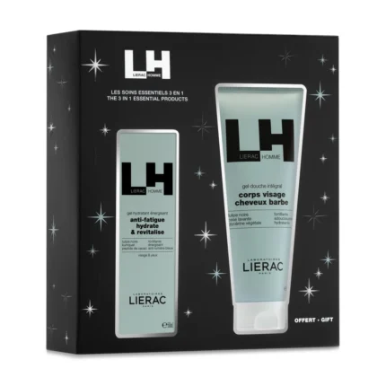 LIERAC HOMME ΕΝΥΔΑΤΙΚΗ ΚΡΕΜΑ + ΑΦΡΟΛΟΥΤΡΟ ΣΩΜΑ ΚΑΙ ΠΡΟΣΩΠΟ ΠΑΚΕΤΟ 1+1 ΔΩΡΟ