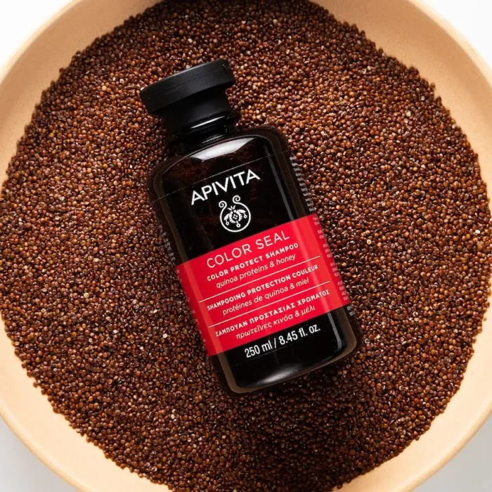 APIVITA Color Seal Σαμπουάν για Βαμμένα Μαλλιά με Πρωτεΐνες Κινόα & Μέλι - 250ml - Image 2
