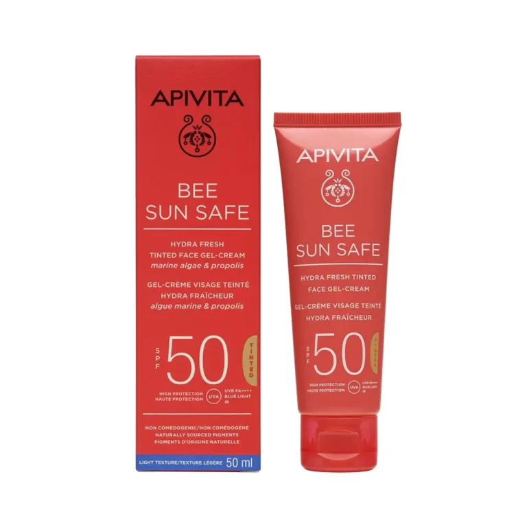APIVITA BEE SUN SAFE Hydra Fresh Gel Cream Tinted SPF 50 Αντηλιακή Προσώπου με Χρώμα - 50ml