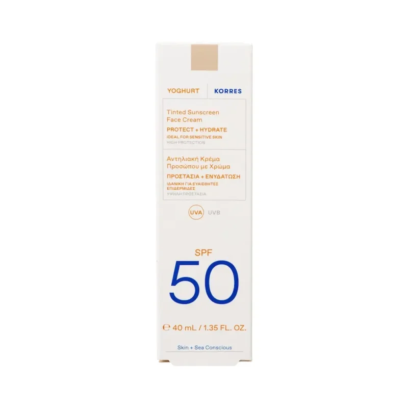 KORRES SUNSCREEN YOGHURT TINTED SPF50 40ML 1
