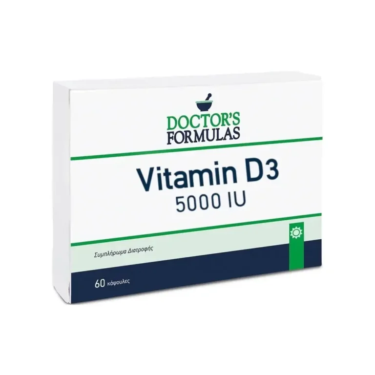 DOCTOR'S FORMULAS Vitamin D3 5000 IU - 60 μαλακές κάψουλες
