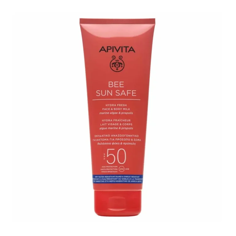 APIVITA Bee Sun Safe Hydra Fresh Αντηλιακό Ενυδατικό Γαλάκτωμα Σώματος-Προσώπου SPF50 (200ml)