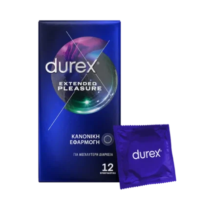 DUREX Extended Pleasure Προφυλακτικά για Μεγαλύτερη Διάρκεια - 12 τεμάχια