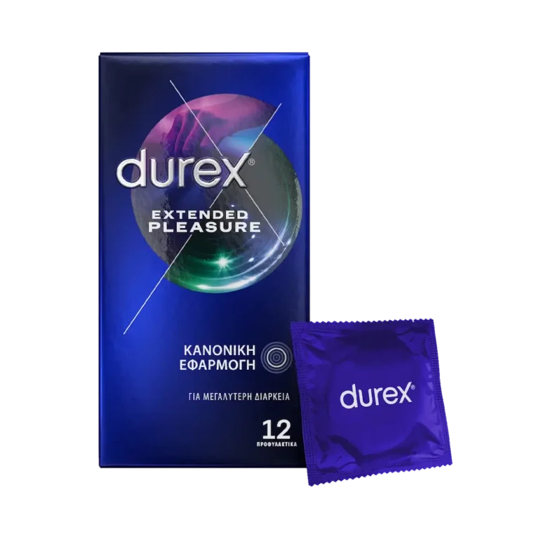 DUREX Extended Pleasure Προφυλακτικά για Μεγαλύτερη Διάρκεια - 12 τεμάχια