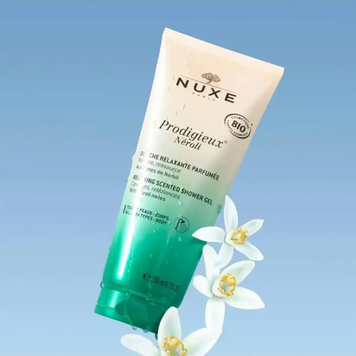 nuxe prodigieuse neroli relaxing scented shower gel 200ml 1