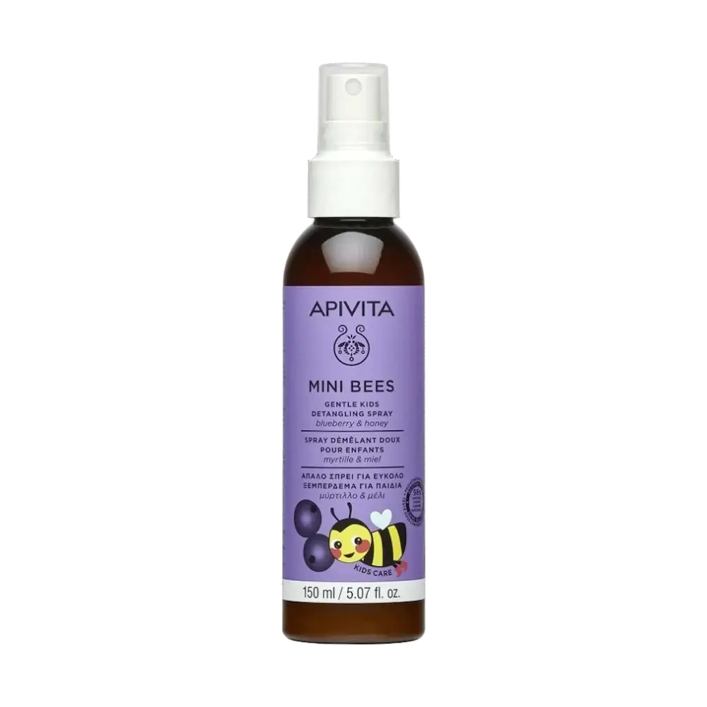 APIVITA-MINI-NEES-DET.SPRAY-BLUHO-150ML APIVITA Mini Bees Απαλό Σπρέι για Εύκολο Ξεμπέρδεμα για Παιδιά - 150ml