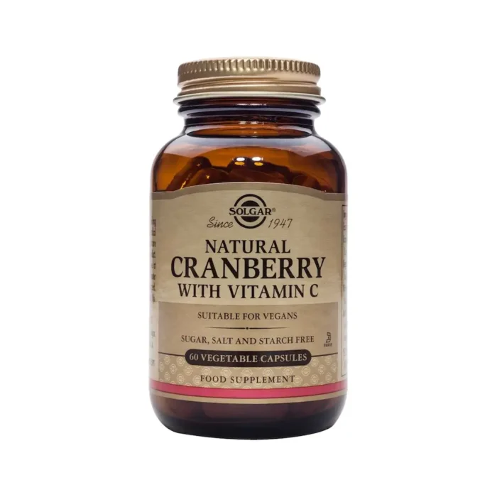 SOLGAR Cranberry with Vitamin C - 60 φυτικές κάψουλες - Image 1