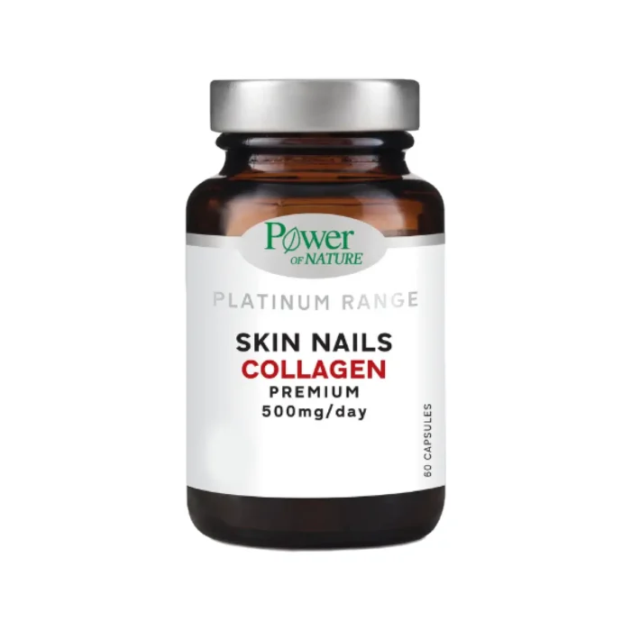 POWER OF NATURE Skin Nails COLLAGEN Premium 500mg/day - 60 κάψουλες - Image 1