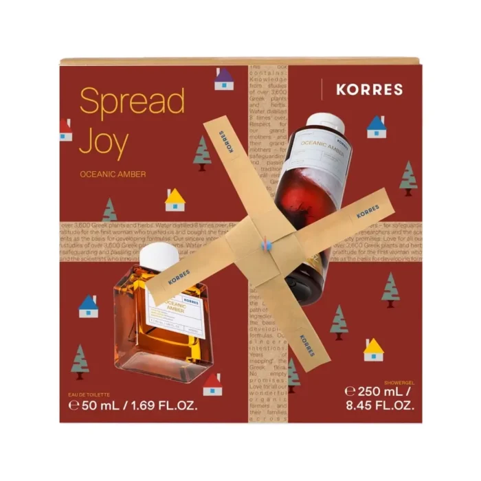 KORRES Spread Joy Oceanic Amber Eau De Toilette Ανδρικό Άρωμα (50ml) + Αφρόλουτρο (250ml) ΠΑΚΕΤΟ ΠΡΟΣΦΟΡΑΣ - Image 1