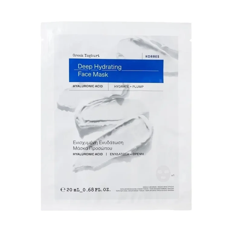 KORRES Greek Yoghurt Deep Hydrating Hydrating Tissue Mask Ενυδατική Μάσκα Προσώπου - 20ml
