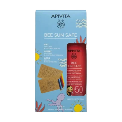 APIVITA BEE SUN SAFE Αντηλιακό Spray SPF50 για παιδιά (200ml) + Παιδικό Puzzle ΔΩΡΟ