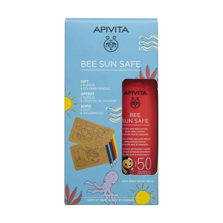 APIVITA BEE SUN SAFE Αντηλιακό Spray SPF50 για παιδιά (200ml) + Παιδικό Puzzle ΔΩΡΟ