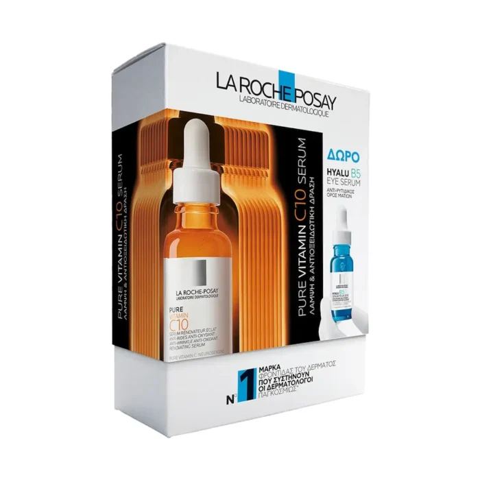 LA ROCHE POSAY PURE VITAMIN C SERUMHYALU B5 EYE SERUM PAKETO 1