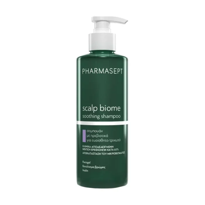 PHARMASEPT Scalp Biome Soothing Shampoo Σαμπουάν με Προβιοτικά για Ευαίσθητο Τριχωτό - 400ml - Image 1