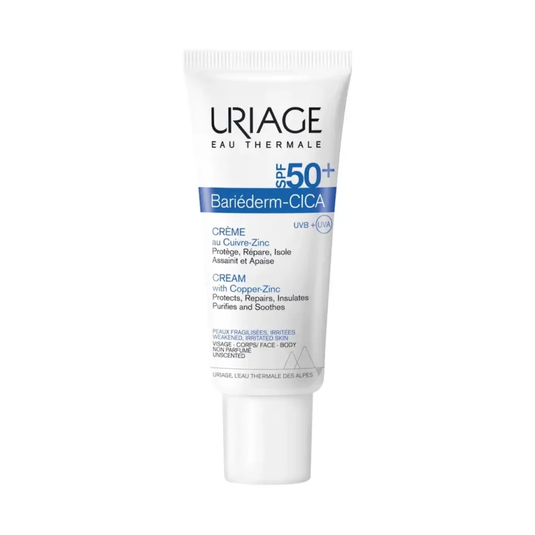 URIAGE Bariederm SPF50+ Cica-Cream with Cu-Zn Αναπλαστική Κρέμα 40ml