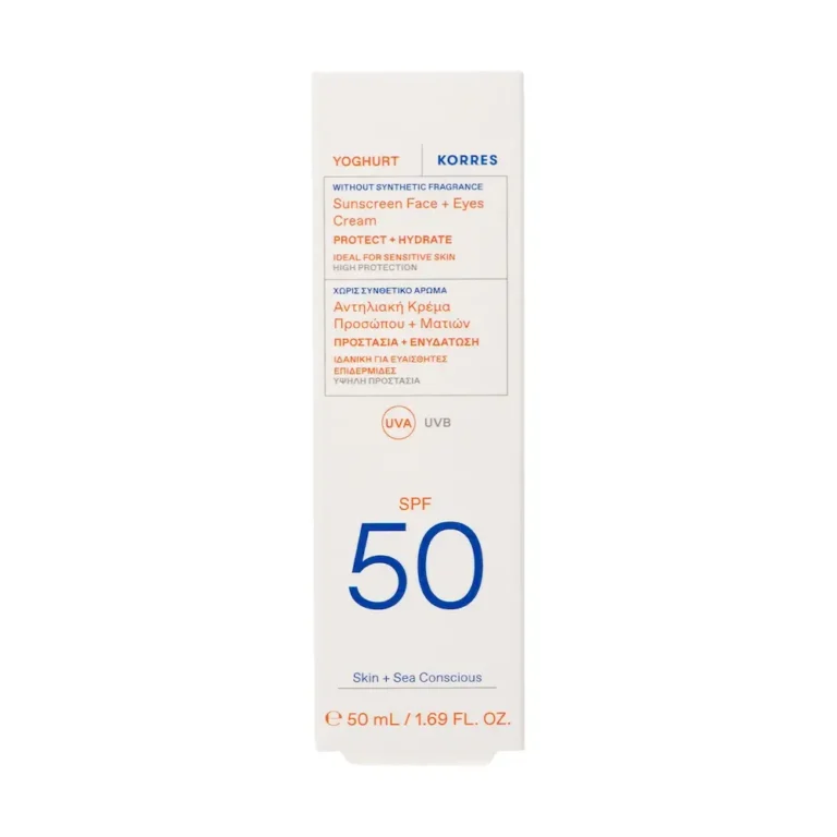 KORRES Yoghurt Sunscreen Face-Eye Cream Αντιηλιακή Κρέμα Προσώπου-Ματιών SPF 50 με Γιαούρτι - 50ml