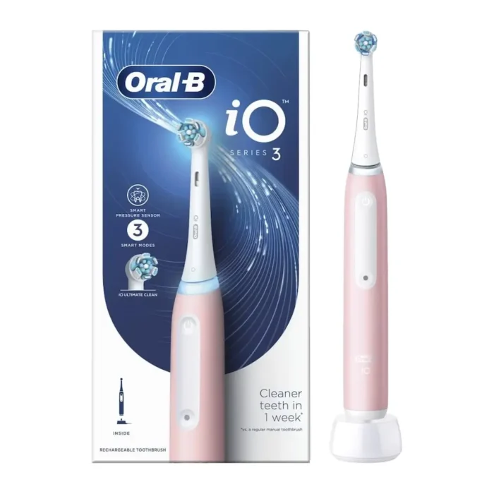 ORAL-B iO3 Series 3 Ηλεκτρική Οδοντόβουρτσα ΡΟΖ - 1 τεμάχιο - Image 1