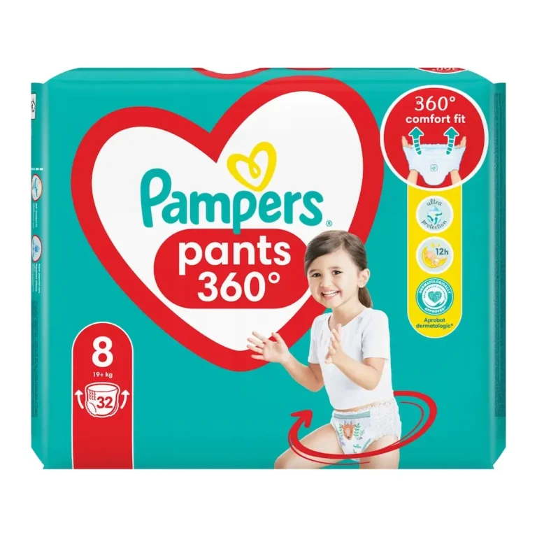 PAMPERS Pants No 8 για Βρέφη 19+ Kg - 32 τεμάχια JUMBO PACK