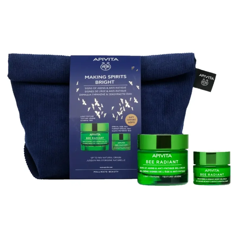 APIVITA Bee Radiant Κρέμα Ελαφριάς Υφής (50ml) + ΔΩΡΟ Gel-Balm Νύχτας για Λείανση και Αναζωογόνηση (15ml) ΣΕ ΠΡΑΚΤΙΚΟ ΝΕΣΕΣΕΡ