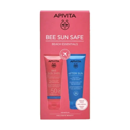 APIVITA Bee Sun Safe Beach Essentials ΠΑΚΕΤΟ Hydra Fresh Αντηλιακό Γαλάκτωμα Προσώπου-Σώματος SPF50 (100ml) & After Sun (100ml)