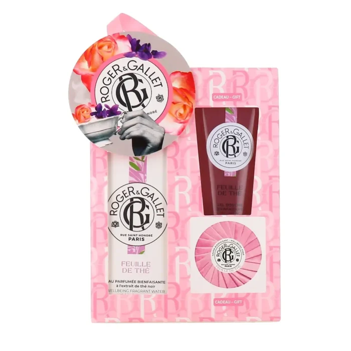 ROGER & GALLET Feuille de Thé Άρωμα (100ml) + Αφρόλουτρο (50ml) + Αρωματικό Σαπούνι (50gr) ΠΑΚΕΤΟ - Image 1