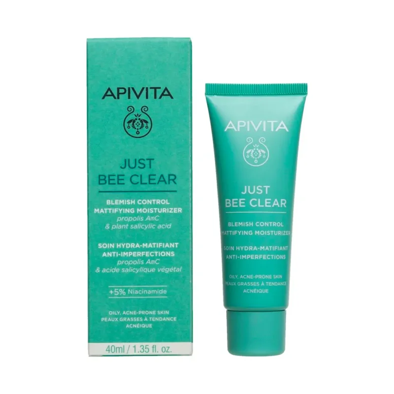 APIVITA JUST BEE CLEAR MOISTURIZER TUBE BOX 40ML 1
