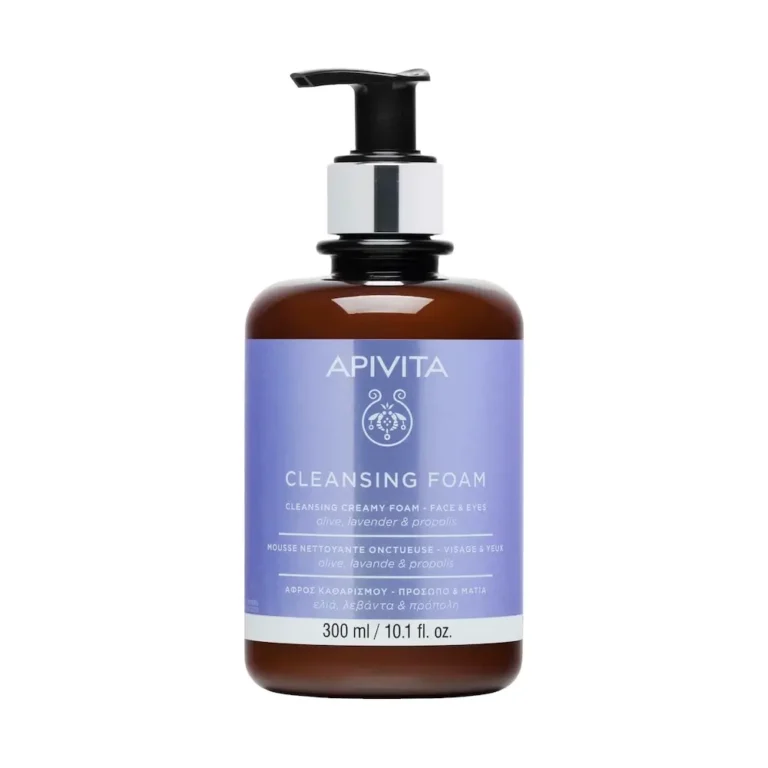 APIVITA Cleansing Foam ΑΦΡΟΣ ΚΑΘΑΡΙΣΜΟΥ με Ελιά & Λεβάντα - 300ml