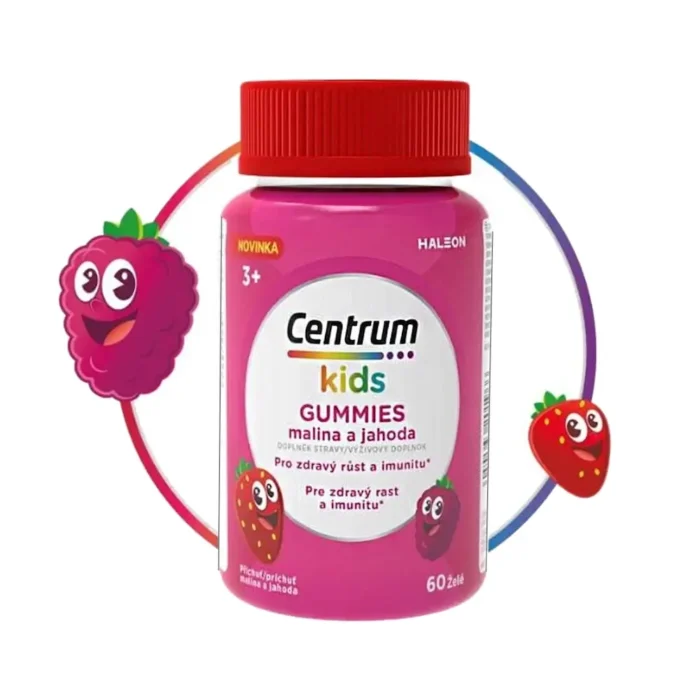 CENTRUM Kids Gummies Malina & Jahoda - 60 ζελεδάκια - Image 2