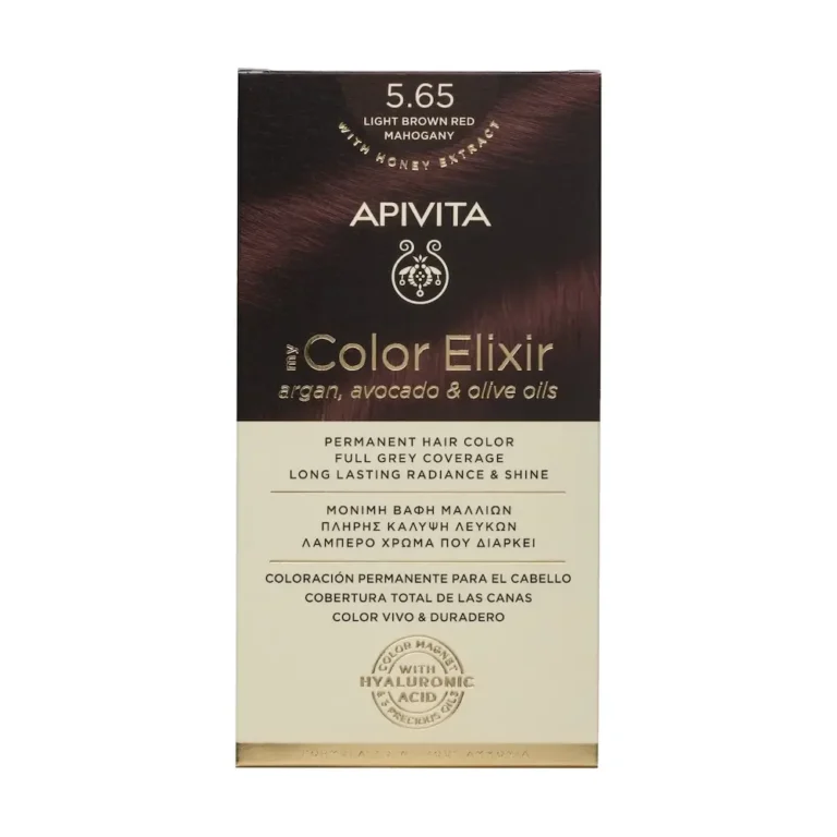 APIVITA Βαφή Μαλλιών My Color Elixir 5.65 ΚΑΣΤΑΝΟ ΑΝΟΙΧΤΟ ΚΟΚΚΙΝΟ ΜΑΟΝΙ (50+75ml)