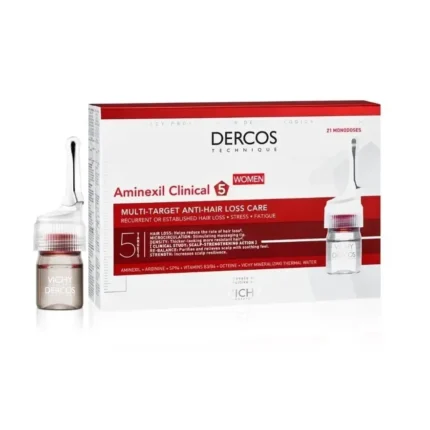 VICHY DERCOS Aminexil Clinical 5 αμπούλες για τριχόπτωση ΓΥΝΑΙΚΕΙΕΣ (21 αμπούλες)