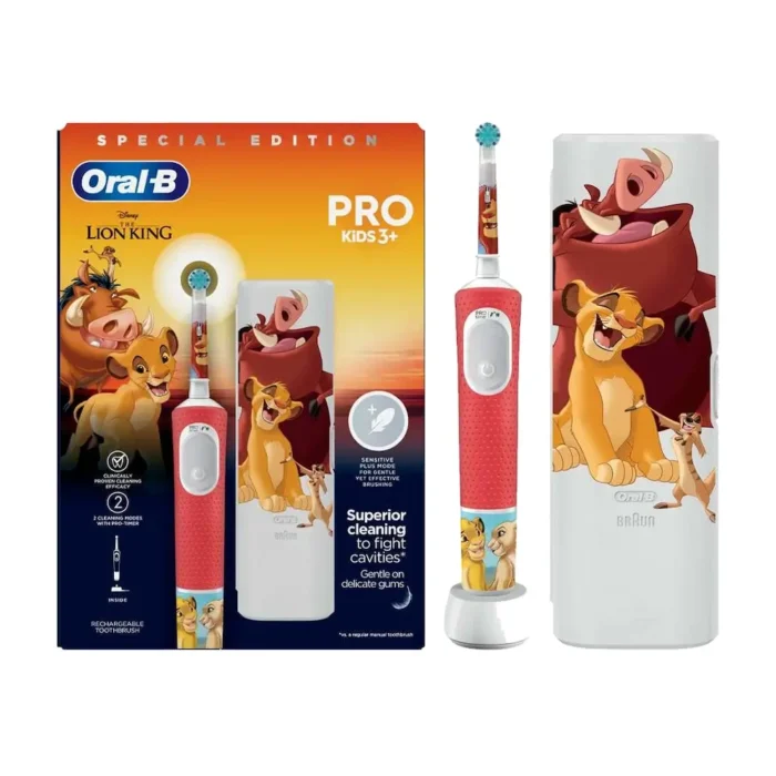 ORAL-B PRO Kids 3+ THE LION KING Ηλεκτρική Οδοντόβουρτσα για Αγόρια 3+ & ΔΩΡΟ ΘΗΚΗ ΤΑΞΙΔΙΟΥ - Image 2