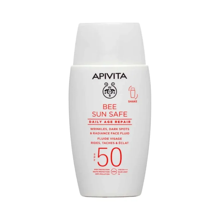 APIVITA Bee Sun Safe Daily Age Repair Dry Touch SPF 50 Λεπτόρρευστη Αντηλιακή Κρέμα Προσώπου κατά των Πανάδων & Ρυτίδων - 50ml