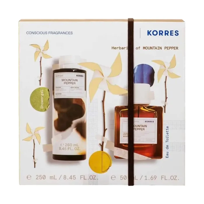 KORRES ΠΑΚΕΤΟ Άρωμα Mountain Pepper Eau de Toilette (50ml) + Αφρόλουτρο Mountain Pepper (250ml) ΠΡΟΣΦΟΡΑ - Image 1