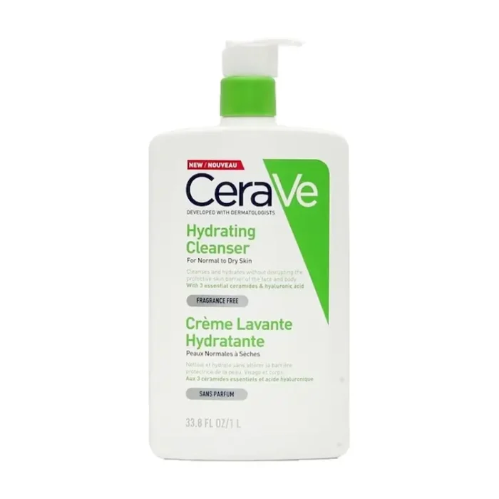 CERAVE Hydrating Cleanser Κρέμα Καθαρισμού - 1 Lit - Image 1