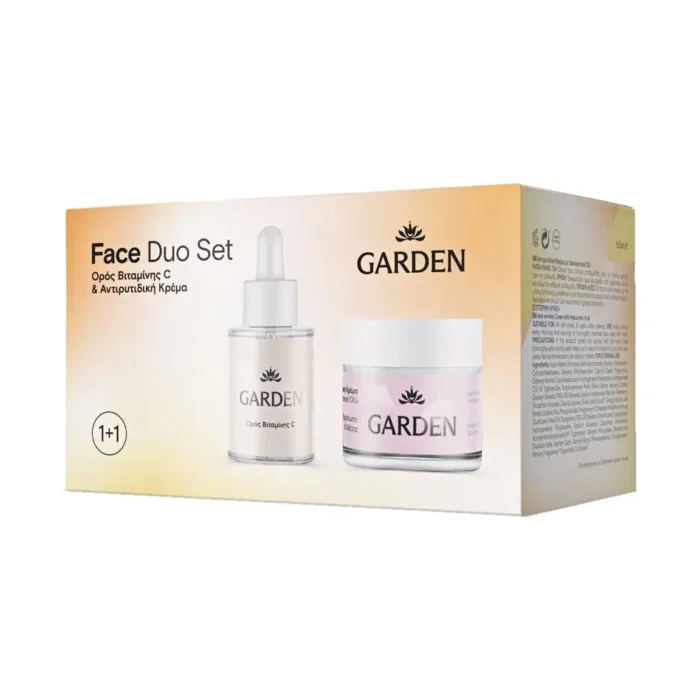 GARDEN FACE DUO SET 7 ANTI WRINKLE CREAM 50ml SERUM VITAMIN C 30ml FACE DUO SET 1
