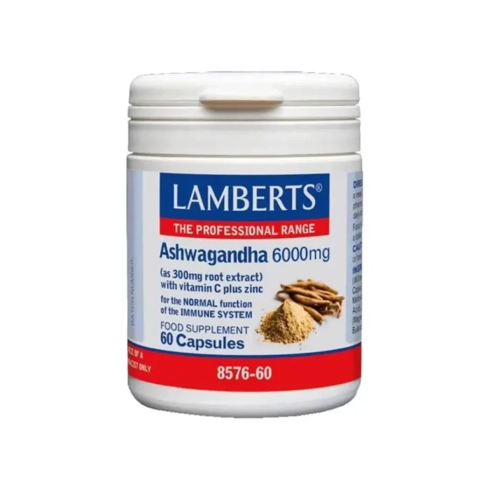 LAMBERTS ASHWAGANDHA 6000MG 60CAPS 1