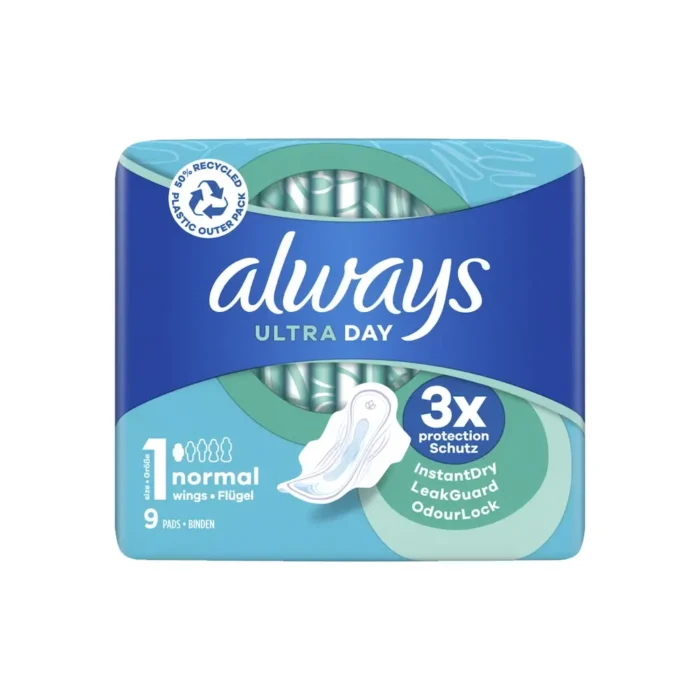 ALWAYS Ultra Day Normal (1) Σερβιέτες με Φτερά - 9 τεμάχια - Image 1