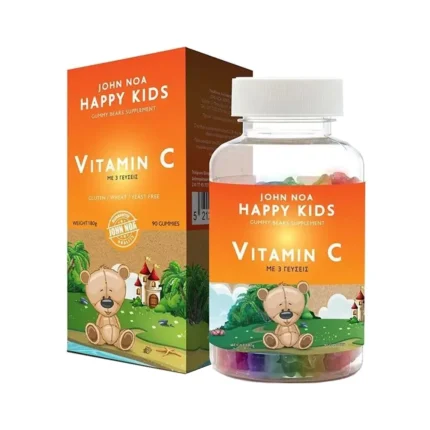 JOHN NOA Happy Kids Vitamin C Ζελεδάκια σε 3 γεύσεις - 90 τεμάχια