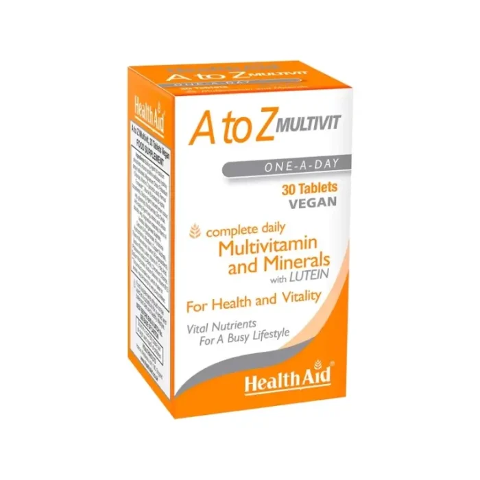 HEALTH AID A to Z Multivitamins & minerals - 30 ταμπλέτες - Image 1