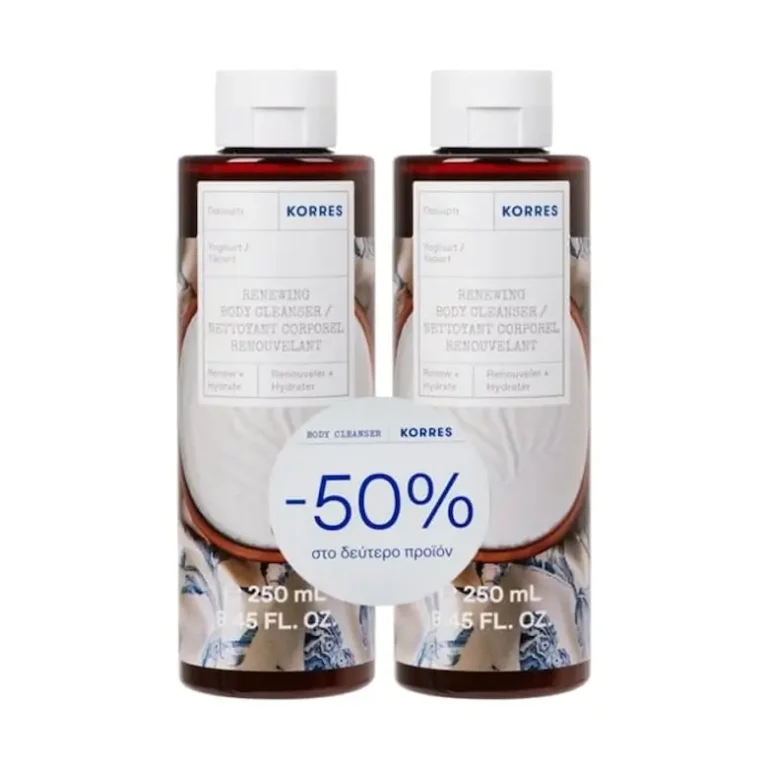 KORRES Αφρόλουτρο ΓΙΑΟΥΡΤΙ 1+1 ΠΡΟΣΦΟΡΑ (2x250ml)