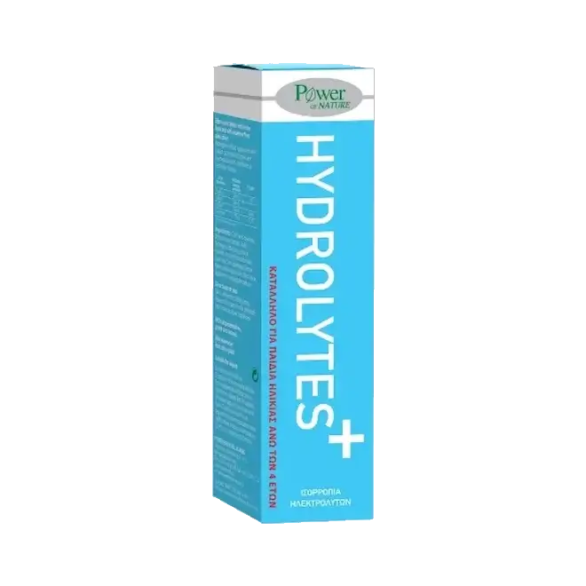 POWER OF NATURE Hydrolytes Ηλεκτρολύτες με Γεύση Λεμόνι - 20 αναβράζοντα δισκία